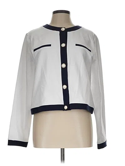 Pre-owned Boston Proper Jacket In White