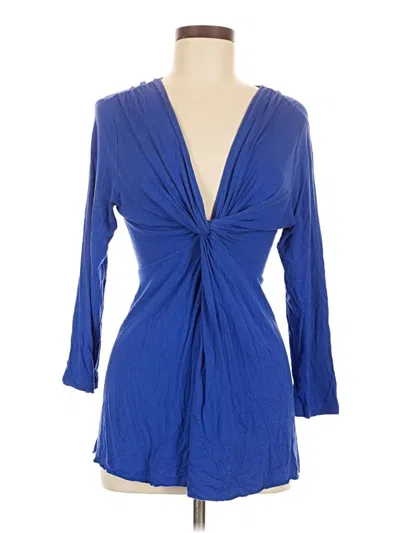 Pre-owned Boston Proper Kimono In Blue