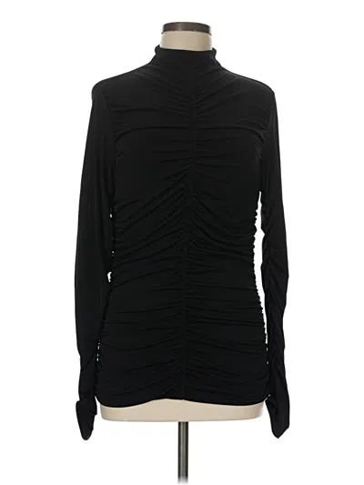 Pre-owned Boston Proper Long Sleeve Blouse In Black