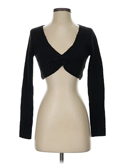 Pre-owned Boston Proper Long Sleeve Top Black Sweetheart Neckline Tops