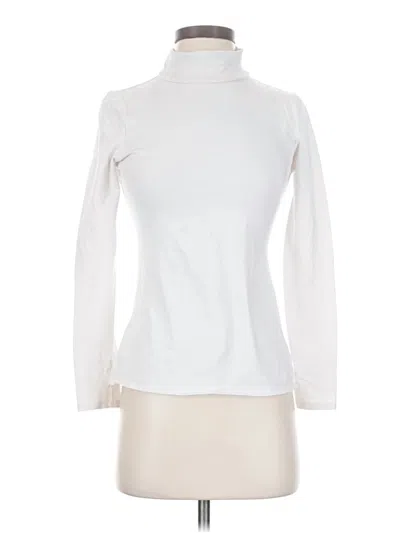 Pre-owned Boston Proper Long Sleeve Turtleneck In White