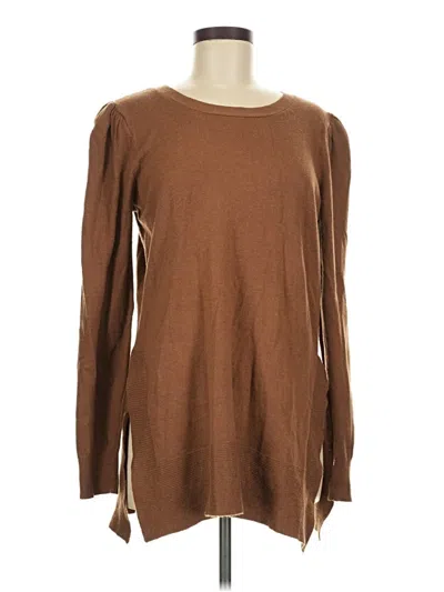 Pre-owned Boston Proper Pullover Sweater In Brown