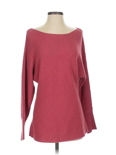 Pre-owned Boston Proper Pullover Sweater In Burgundy