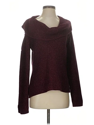 Pre-owned Boston Proper Pullover Sweater In Burgundy