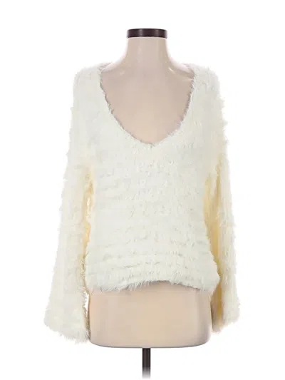 Pre-owned Boston Proper Pullover Sweater In Ivory