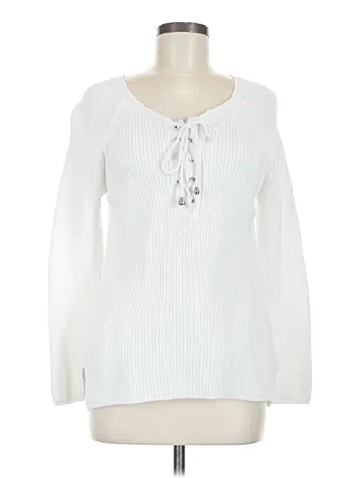 Pre-owned Boston Proper Pullover Sweater In White