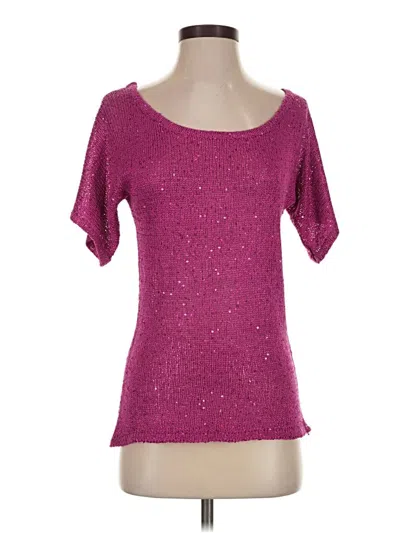 Pre-owned Boston Proper Short Sleeve Top Pink Scoop Neck Tops
