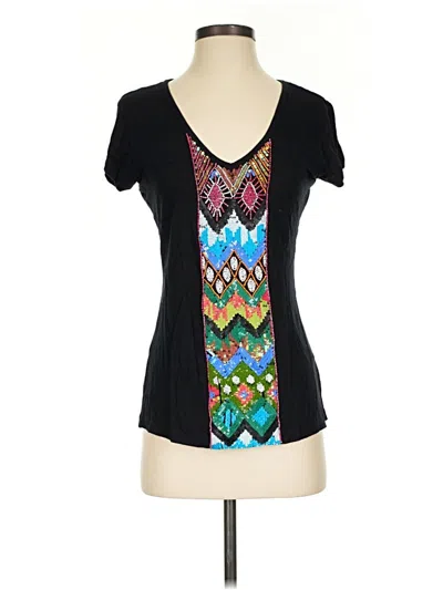 Pre-owned Boston Proper Short Sleeve T-shirt In Black