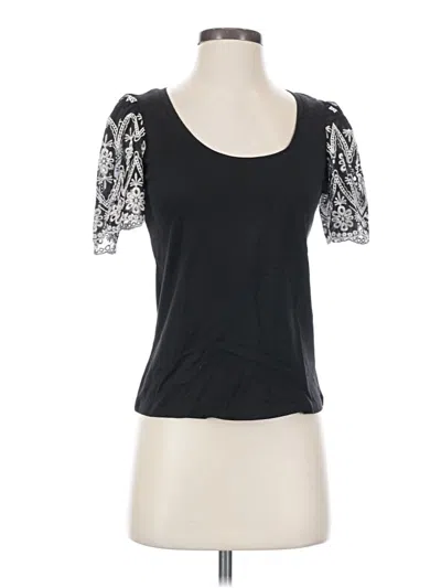 Pre-owned Boston Proper Short Sleeve T-shirt In Black