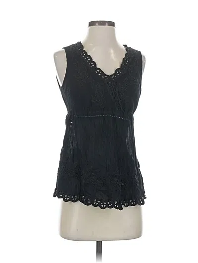 Pre-owned Boston Proper Sleeveless Blouse In Black