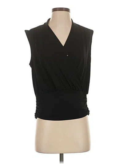 Pre-owned Boston Proper Sleeveless Blouse In Black