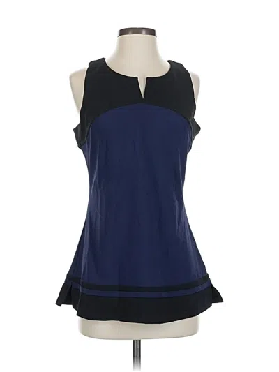 Pre-owned Boston Proper Sleeveless Blouse In Blue