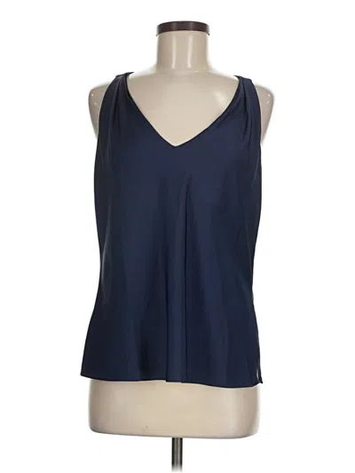Pre-owned Boston Proper Sleeveless Blouse In Blue