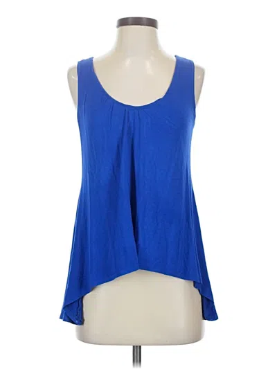 Pre-owned Boston Proper Sleeveless Blouse In Blue