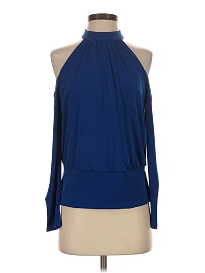 Pre-owned Boston Proper Sleeveless Blouse In Blue