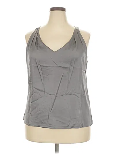 Pre-owned Boston Proper Sleeveless Blouse In Gray