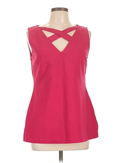 Pre-owned Boston Proper Sleeveless Blouse In Pink