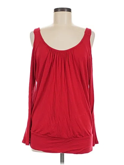 Pre-owned Boston Proper Sleeveless Blouse In Red