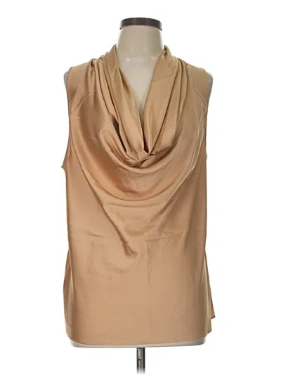 Pre-owned Boston Proper Sleeveless Blouse In Tan