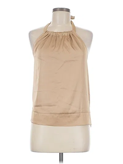 Pre-owned Boston Proper Sleeveless Blouse In Tan