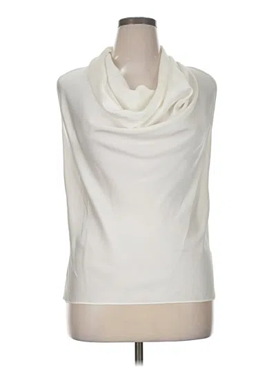 Pre-owned Boston Proper Sleeveless Blouse In White
