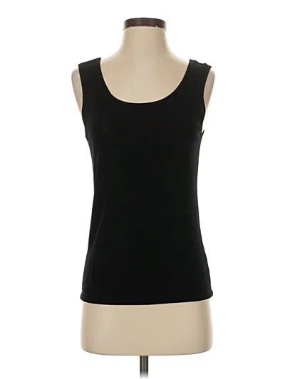 Pre-owned Boston Proper Sleeveless Top Black Scoop Neck Tops
