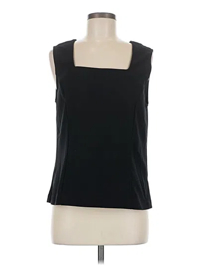 Pre-owned Boston Proper Sleeveless Top Black Scoop Neck Tops