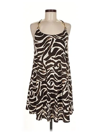 Pre-owned Boston Proper Sleeveless Top Brown Halter Neckline Tops