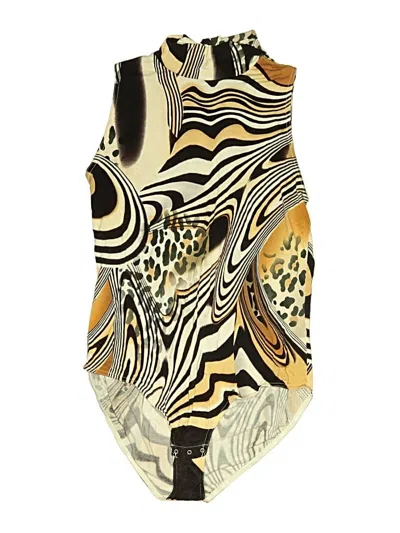 Pre-owned Boston Proper Sleeveless Top Gold Strapless Neckline Tops