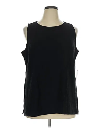 Boston Proper Sleeveless T-shirt In Black