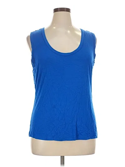 Pre-owned Boston Proper Sleeveless T-shirt In Blue