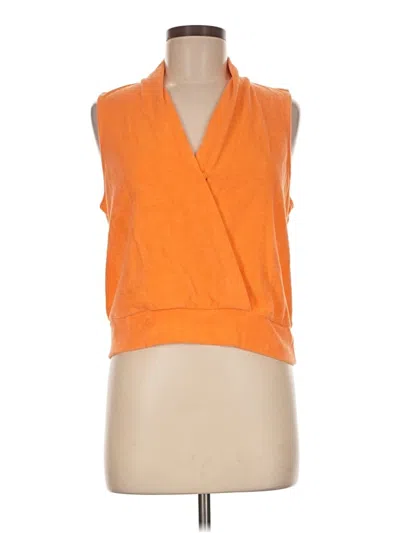 Pre-owned Boston Proper Sleeveless T-shirt In Orange