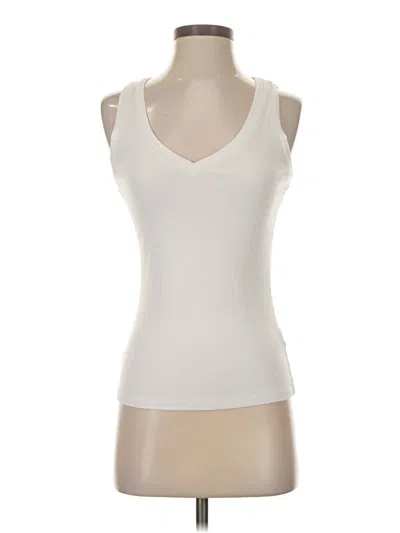 Pre-owned Boston Proper Sleeveless T-shirt In White