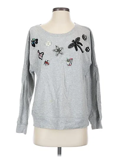 Pre-owned Boston Proper Sweatshirt In Silver
