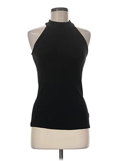 Pre-owned Boston Proper Tank Top Black Halter Neckline Tops