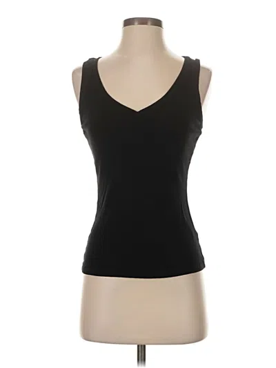 Pre-owned Boston Proper Tank Top Black Plunge Neckline Tops