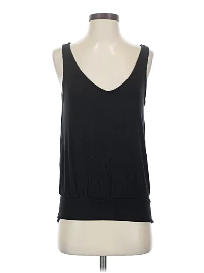 Pre-owned Boston Proper Tank Top Black Plunge Neckline Tops