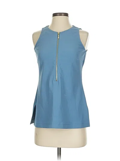 Pre-owned Boston Proper Tank Top Blue Halter Neckline Tops
