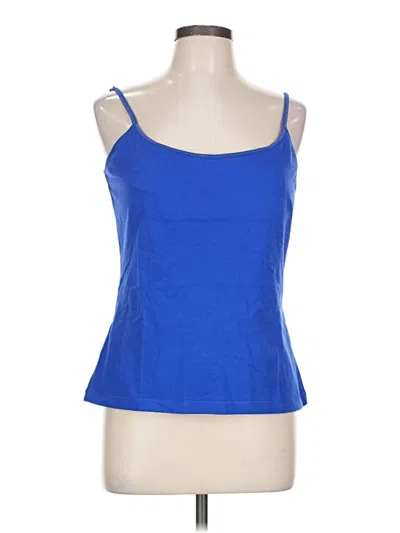 Pre-owned Boston Proper Tank Top Blue Strapless Neckline Tops