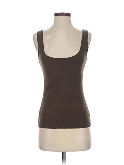 Pre-owned Boston Proper Tank Top Brown Strapless Neckline Tops
