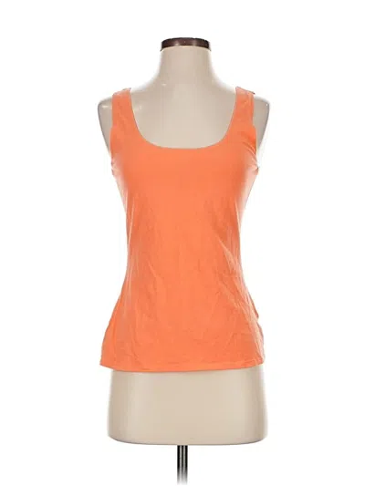 Pre-owned Boston Proper Tank Top Orange Strapless Neckline Tops
