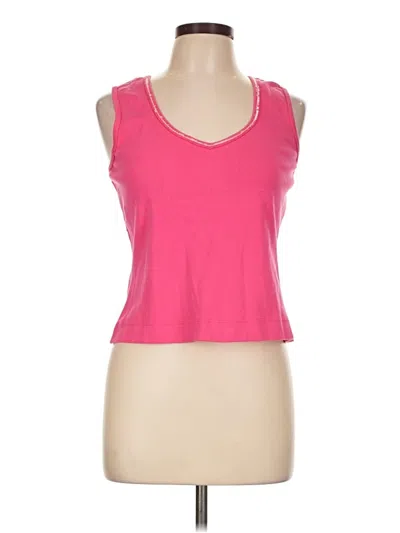 Pre-owned Boston Proper Tank Top Pink Sweetheart Neckline Tops