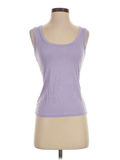 Pre-owned Boston Proper Tank Top Purple Strapless Neckline Tops