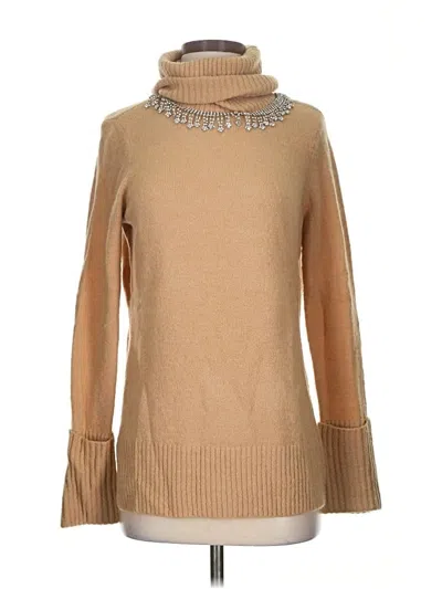 Pre-owned Boston Proper Turtleneck Sweater In Brown