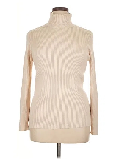 Pre-owned Boston Proper Turtleneck Sweater In Brown