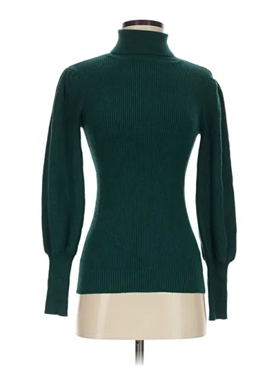Pre-owned Boston Proper Turtleneck Sweater In Green