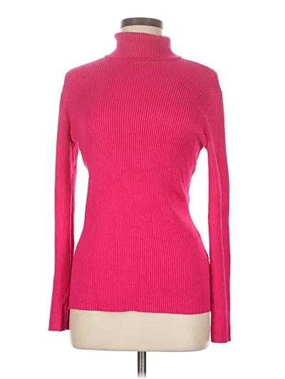 Pre-owned Boston Proper Turtleneck Sweater In Pink