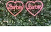 Bosuk Glitter Barbie Heart Acrylic Earrings In Pink In Pink