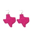 Bosuk Jewlery Women's Texas Seed Bead Earrings In Hot Pink In Pink