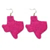 Bosuk Women's Texas Seed Bead Earrings In Hot Pink In Pink